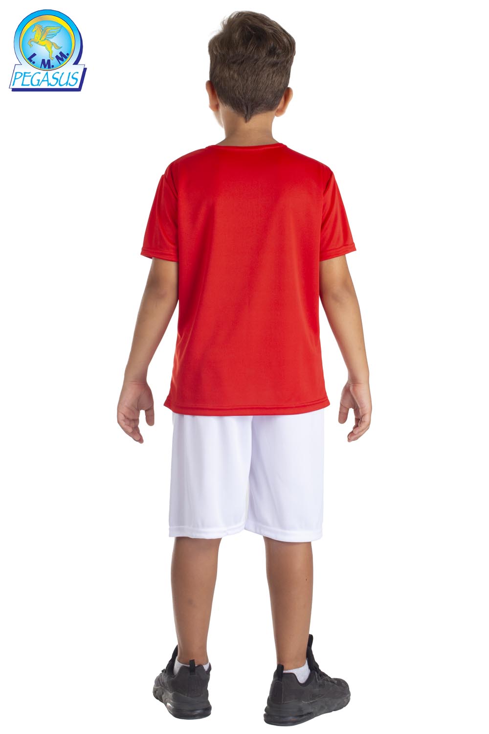 MAGLIETTA GIROCOLLO MEZZA MANICA ROSSO BAMBINO